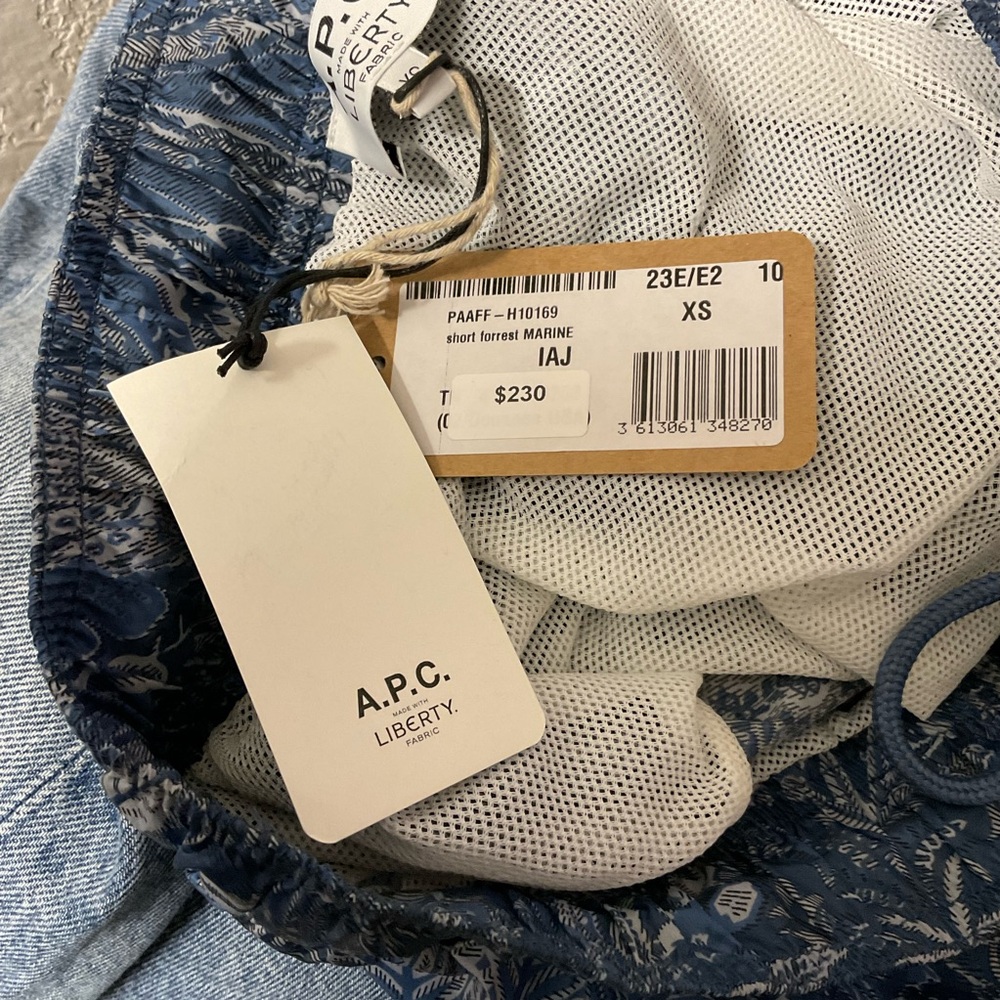 A.P.C. x Liberty Forrest Swim Trunks - Picture 11 of 12